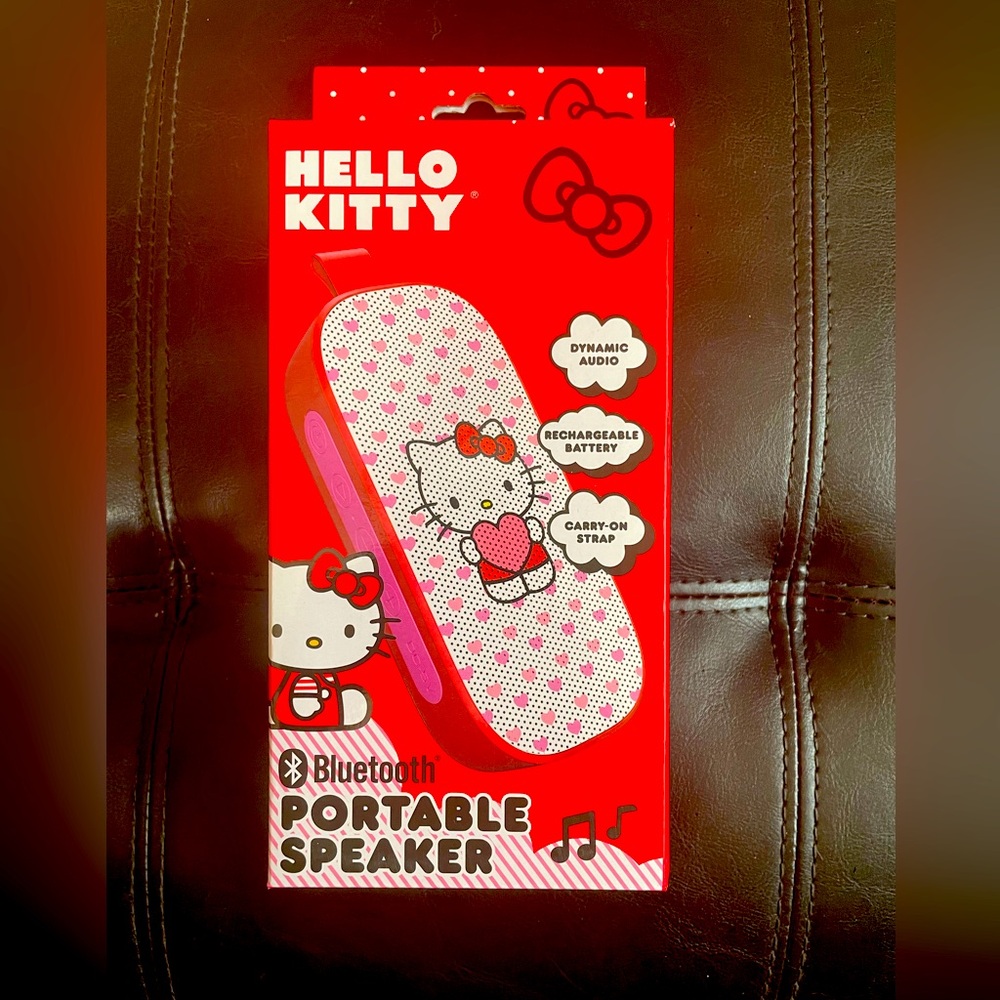 Hello Kitty Bluetooth Portable Speaker in Red